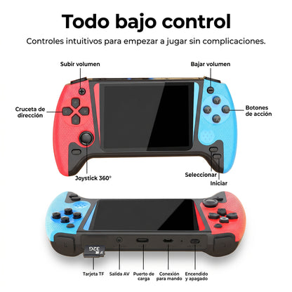 Consola Retro con 500 juegos integrados